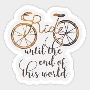 t-shirt cycling travel Sticker